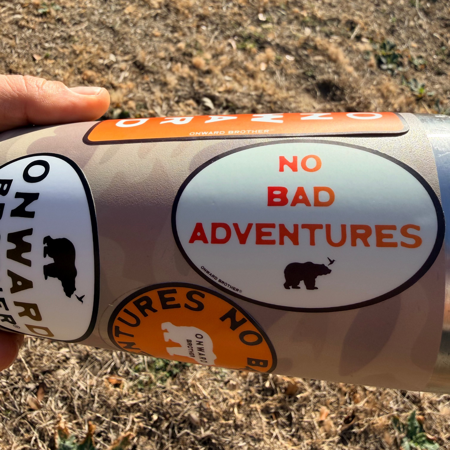 No Bad Adventures Oval Sticker - 3" x 2"