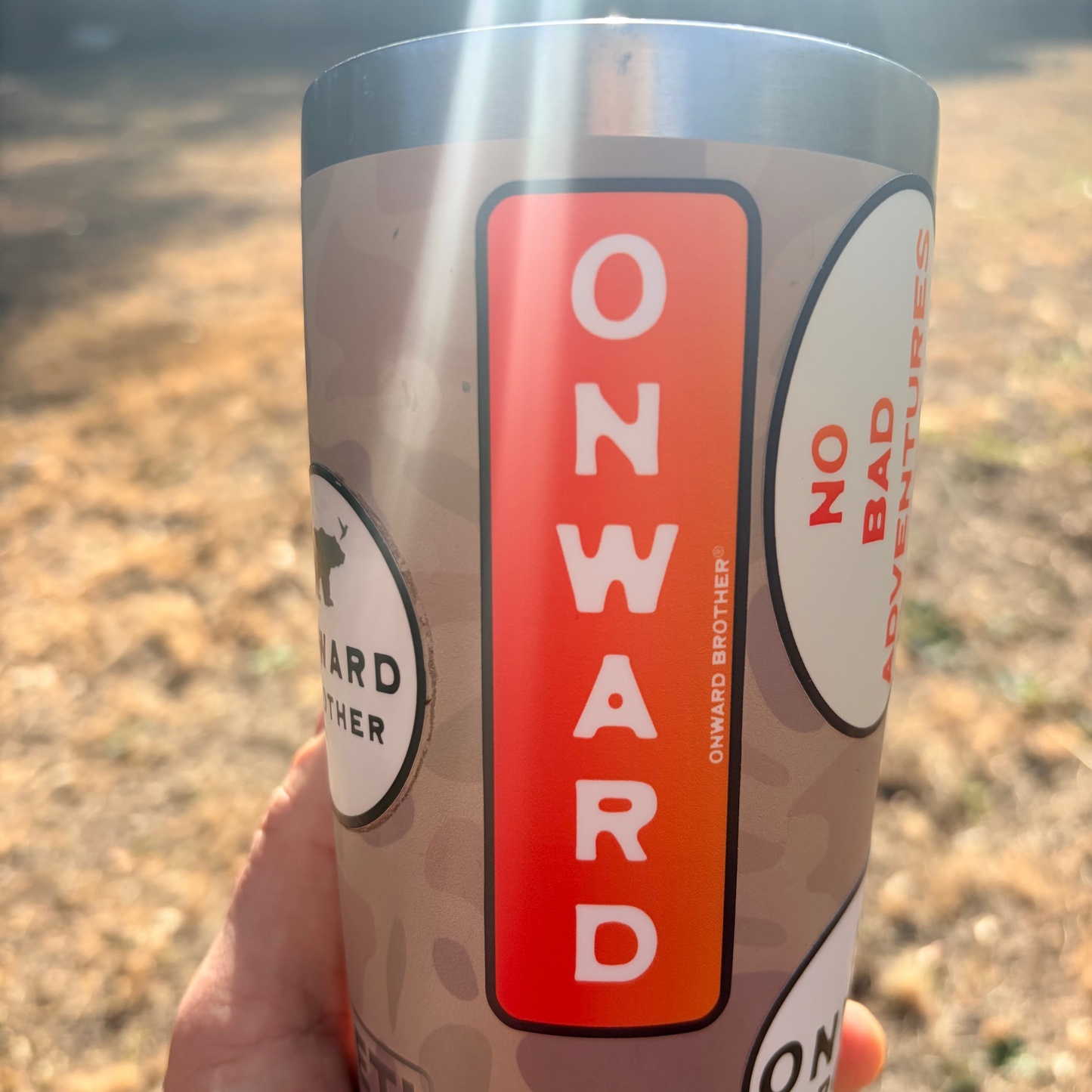 "ONWARD" Fire Sticker - 1.25" x 4"