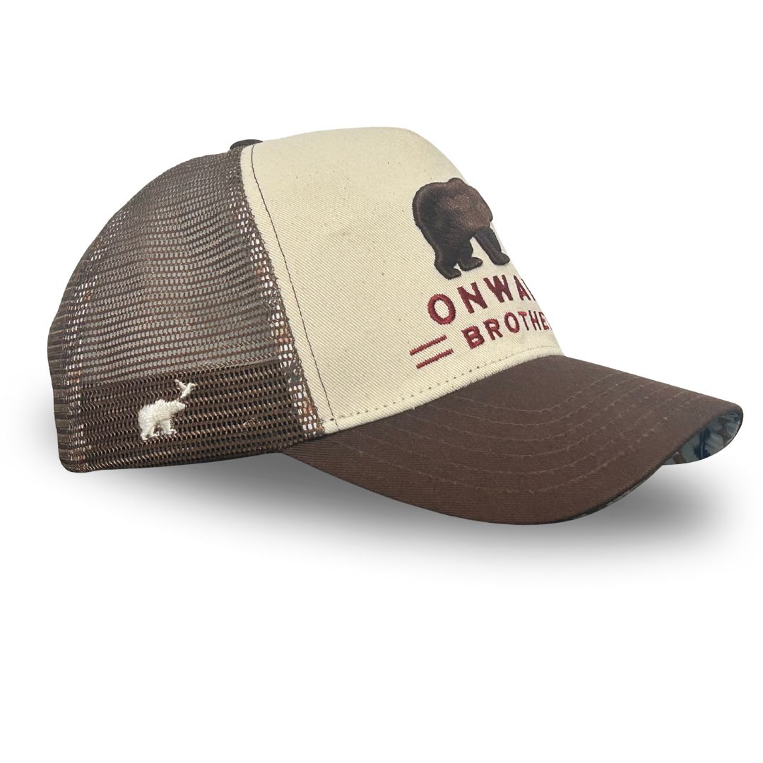 Onward Brother Brown Bear Logo Hat - Trucker