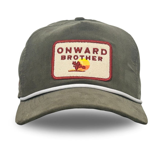 Cactus Corduroy Snapback - Grey Green