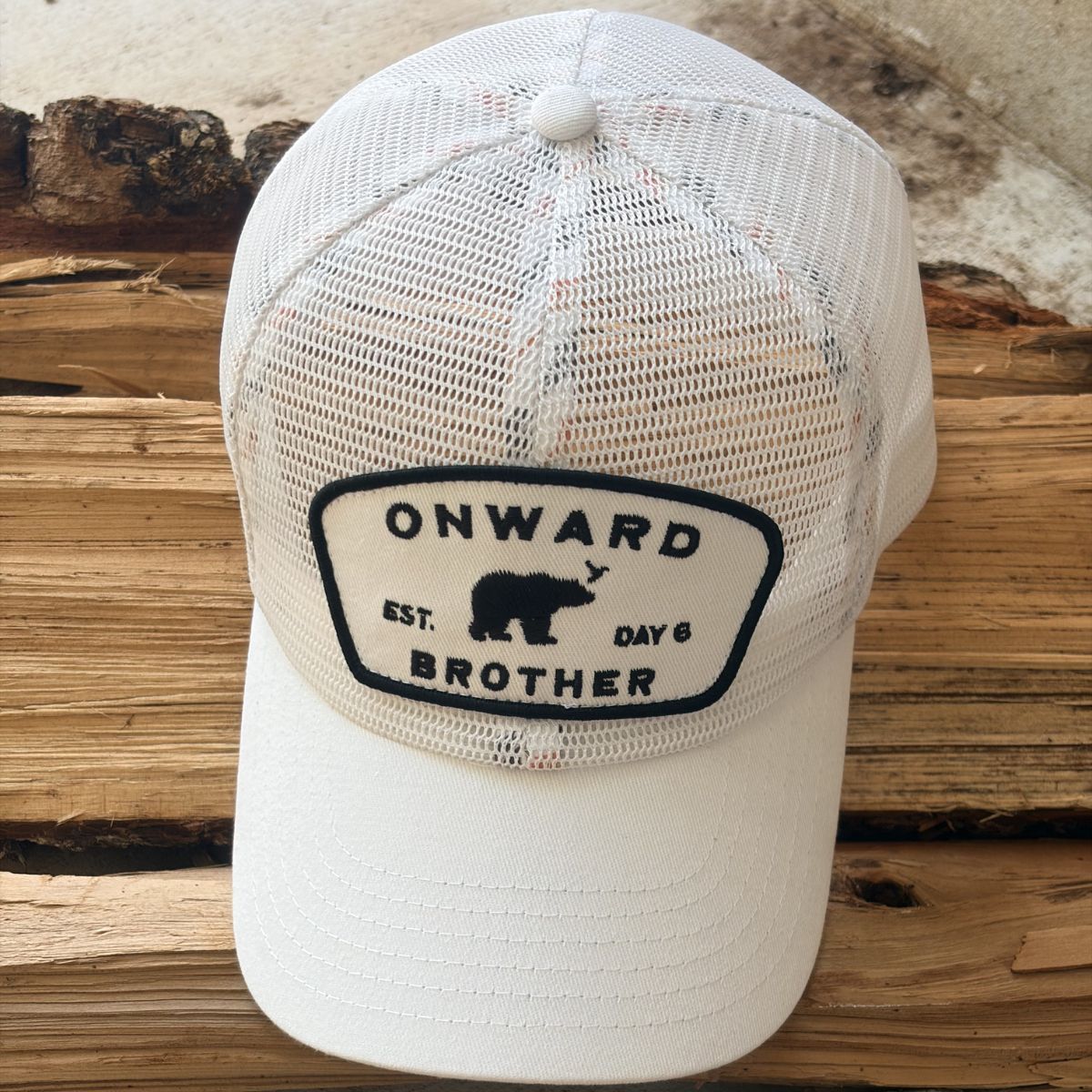 Onward All Mesh Trucker, 6 Panel - White