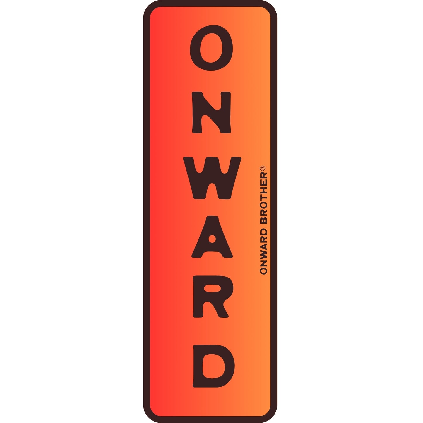 "ONWARD" Fire Sticker - 1.25" x 4"