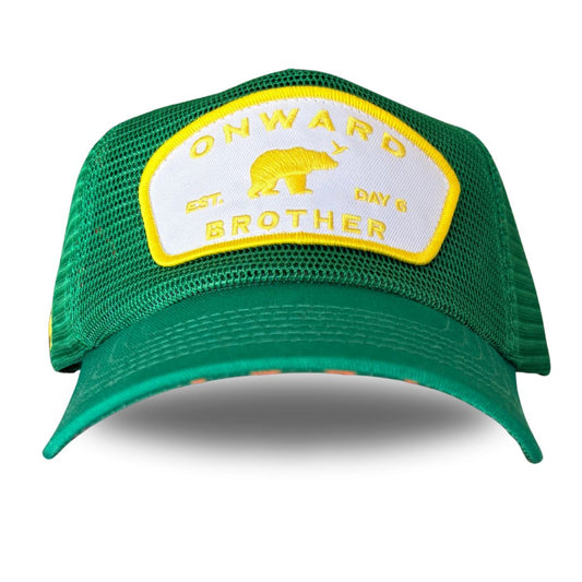 Onward All Mesh Trucker, 5 Panel - Green