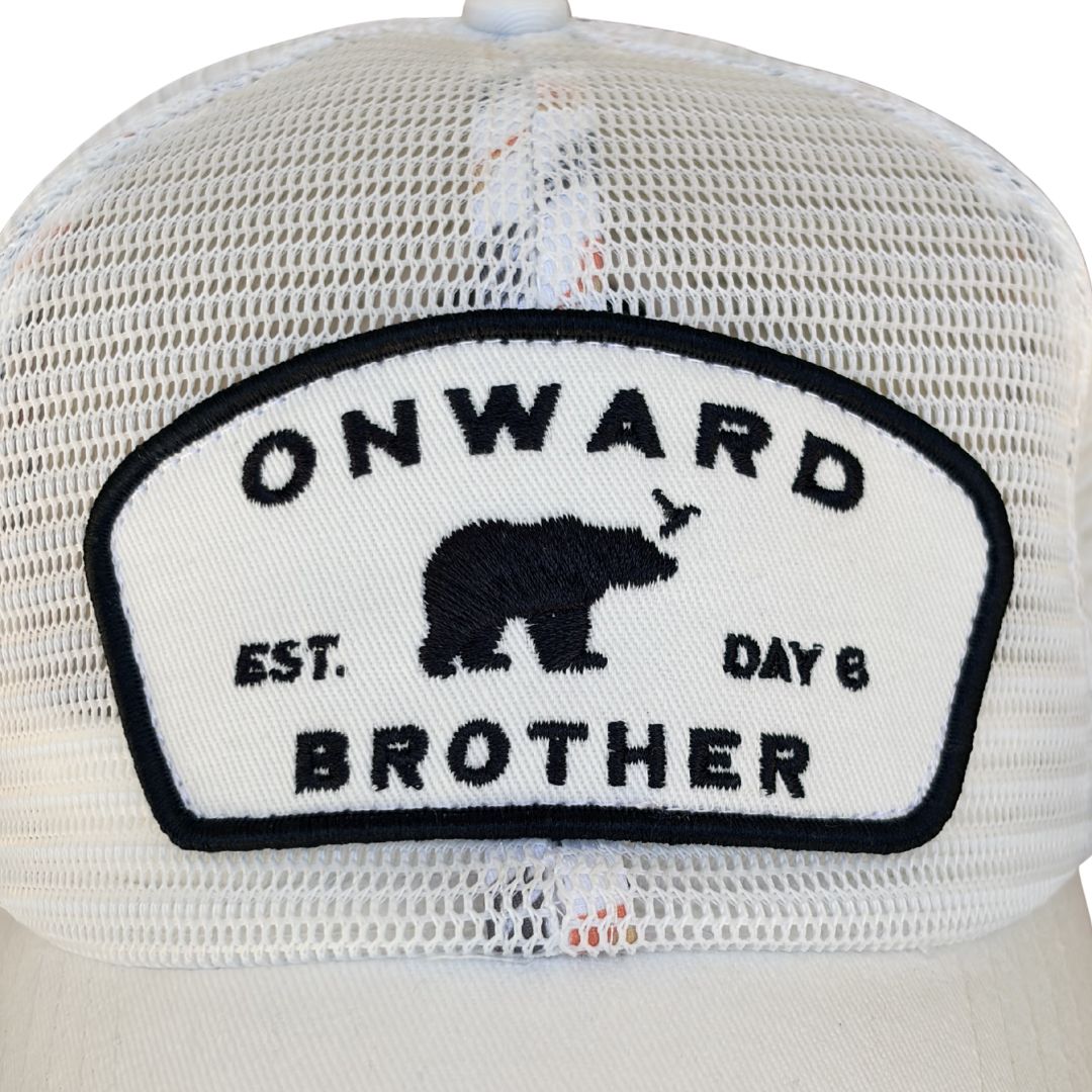 Onward All Mesh Trucker, 6 Panel - White