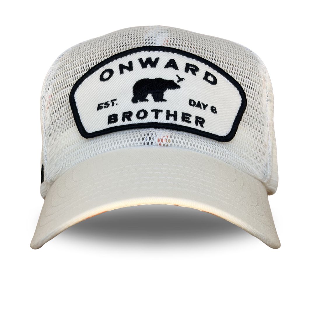 Onward All Mesh Trucker, 6 Panel - White