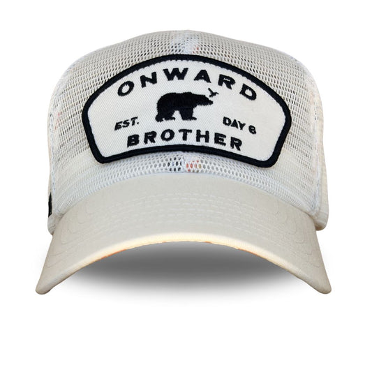 Onward All Mesh Trucker, 6 Panel - White